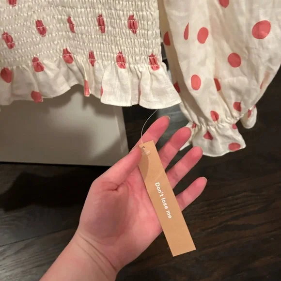 NWT Reformation polka dot top - Picture 3 of 5